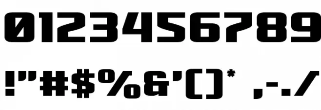 Cobalt Alien Font OTHER CHARS