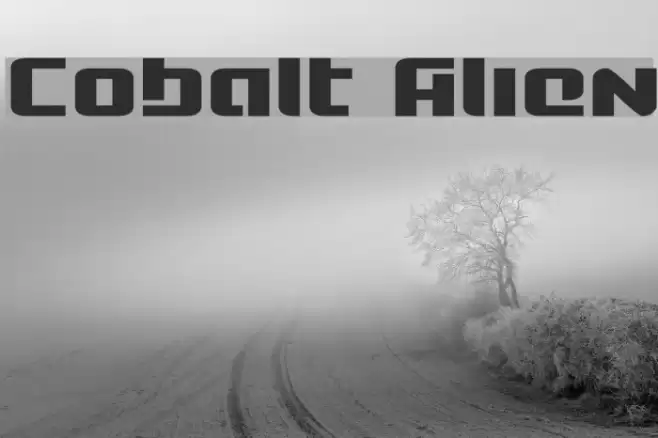 Cobalt Alien Font examples