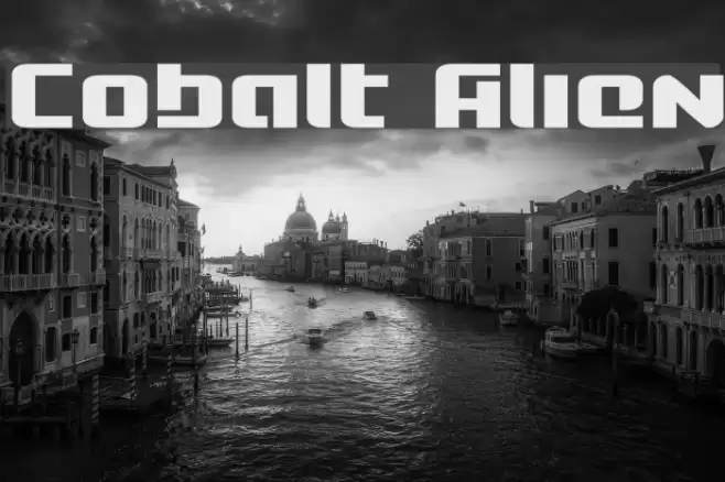 Cobalt Alien Font examples