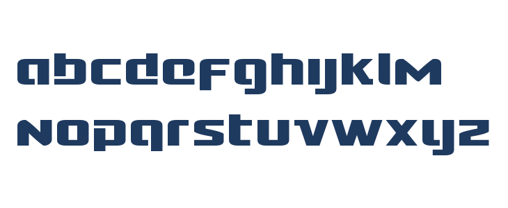 Cobalt Alien Lowercase