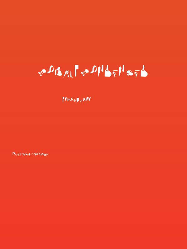 Cobalt Condensed Poster