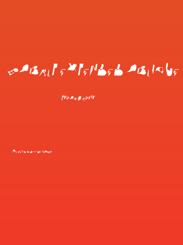 Cobalt Extended Oblique Poster