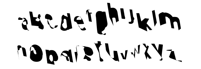 Cobalt ReverseOblique Font LOWERCASE