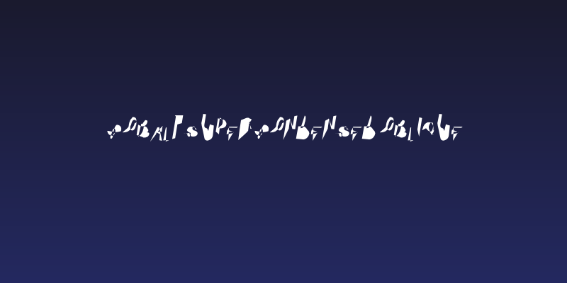 Cobalt SuperCondensed Oblique Social Header