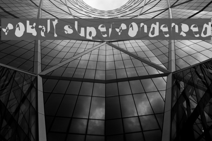 Cobalt SuperCondensed Font examples