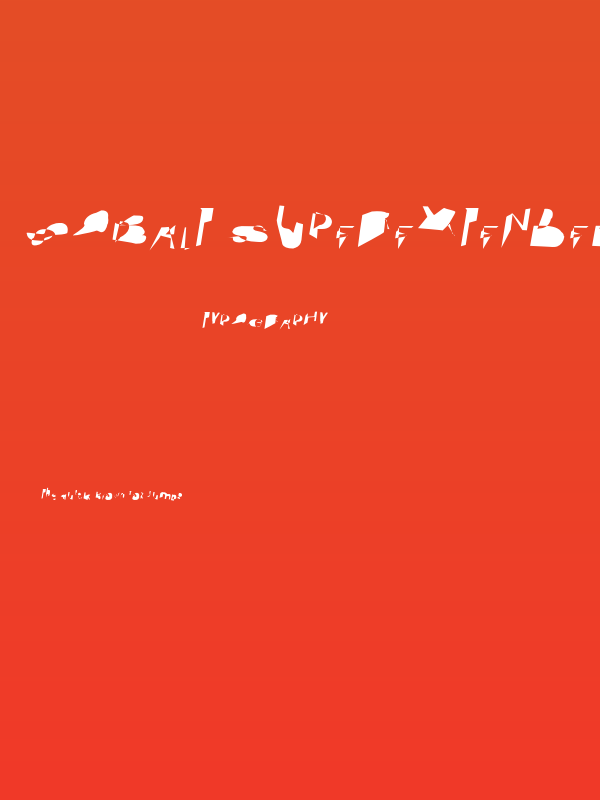 Cobalt SuperExtended Oblique Poster