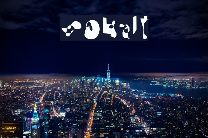 Cobalt Font examples