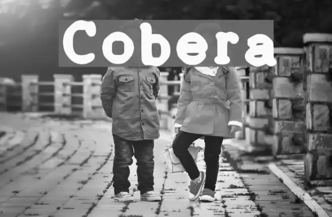 Cobera Font examples