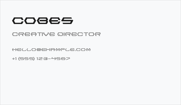 Cobes Business Card