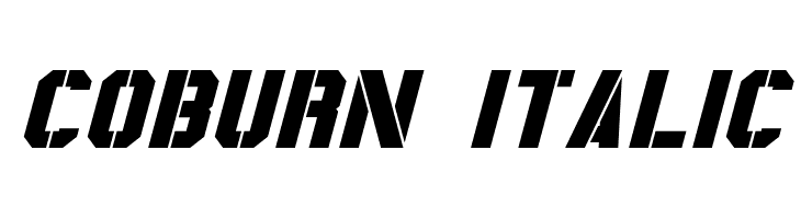 Coburn Italic Font