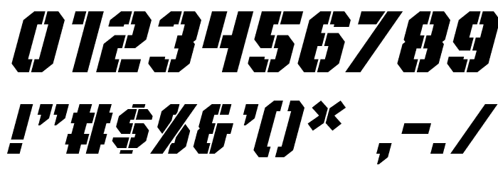 Coburn Italic Font OTHER CHARS