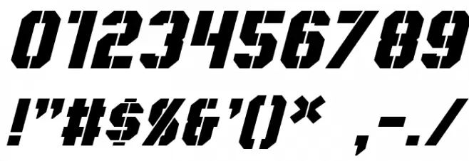 Coburn Italic Шрифта ДРУГИЕ символов