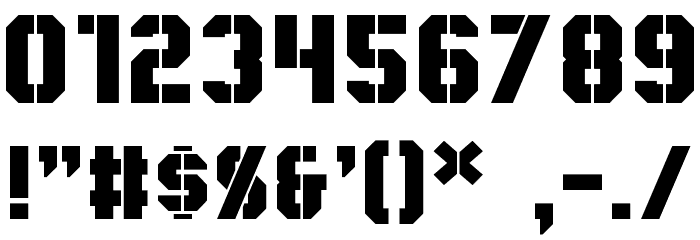 Coburn Regular Font OTHER CHARS