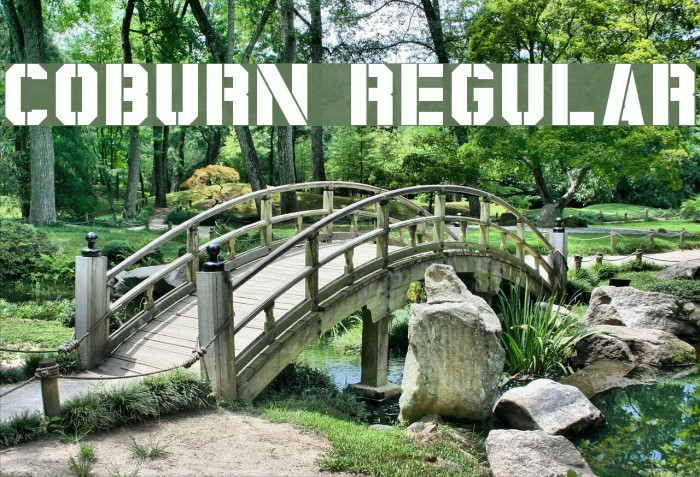 Coburn Regular Font examples