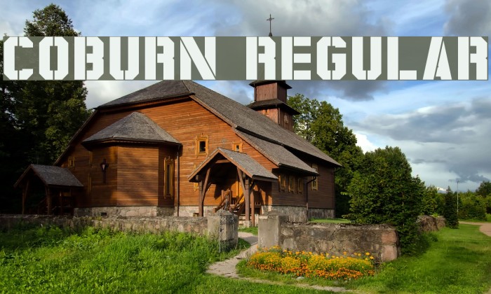 Coburn Regular Font examples