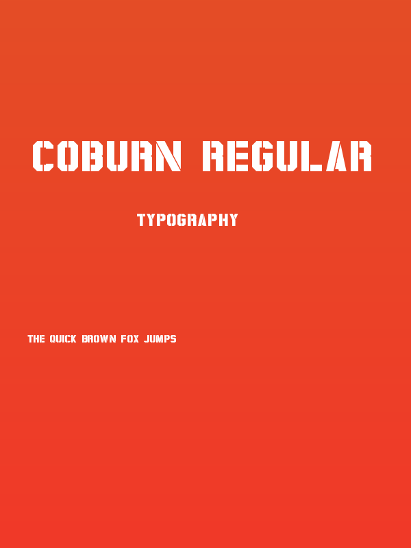 Coburn Regular Poster