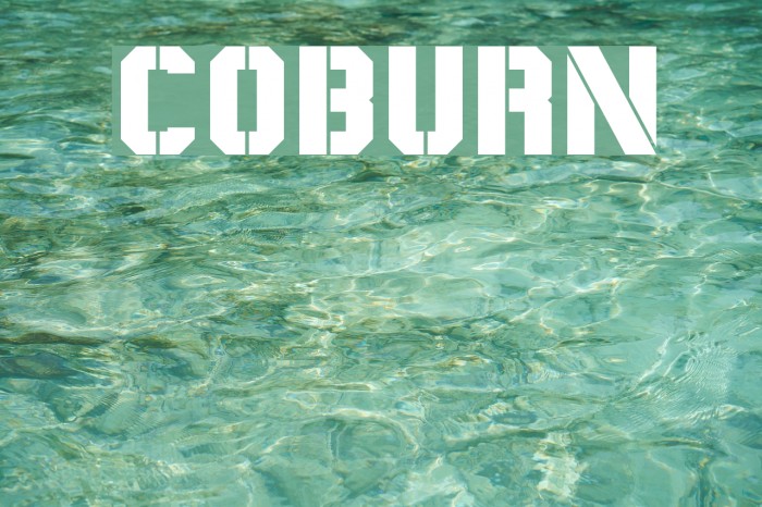 Coburn Font examples