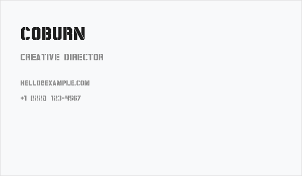 Coburn Business Card