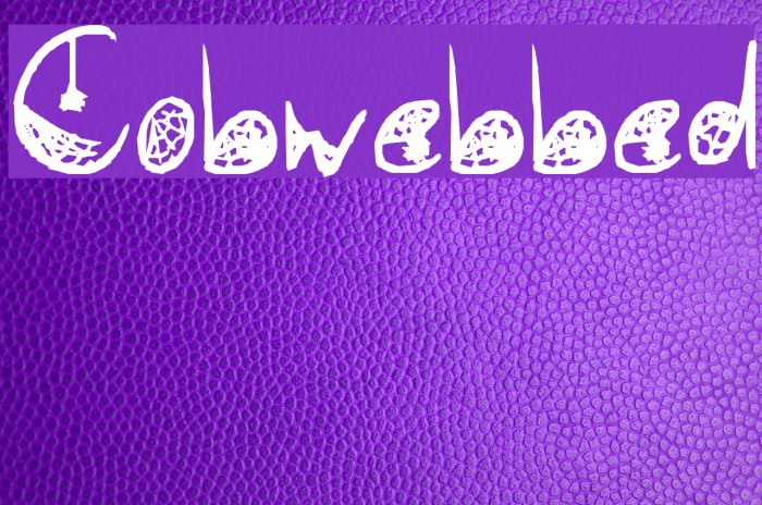 Cobwebbed Font examples