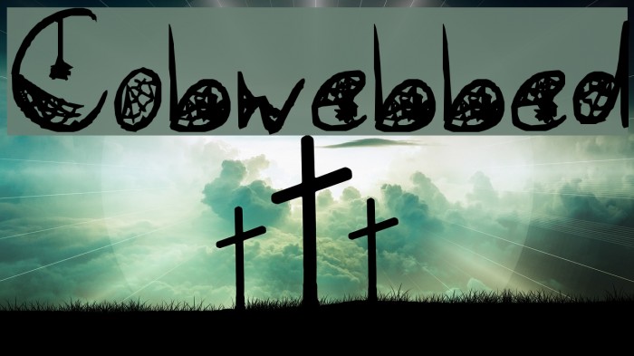 Cobwebbed Font examples