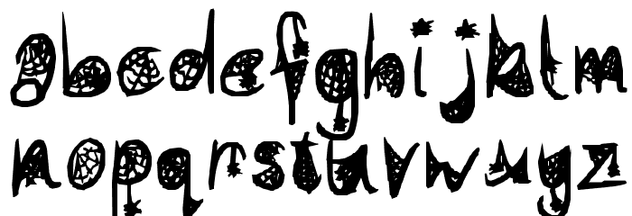 Cobwebbed Font LOWERCASE