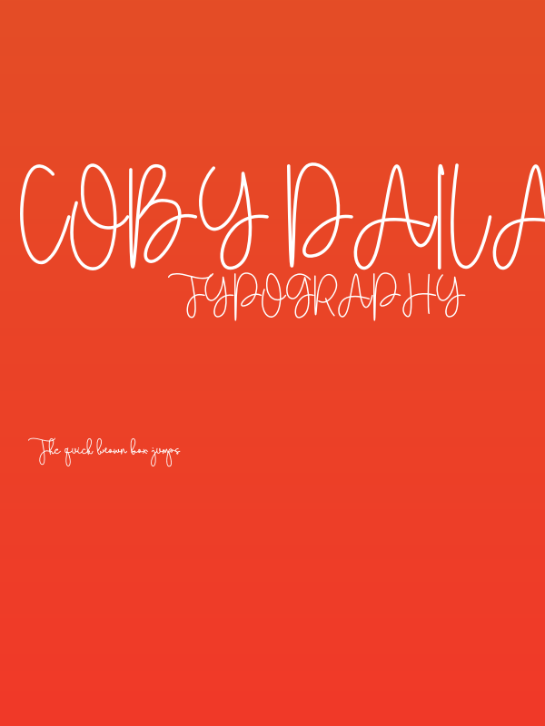 Coby Daila Poster