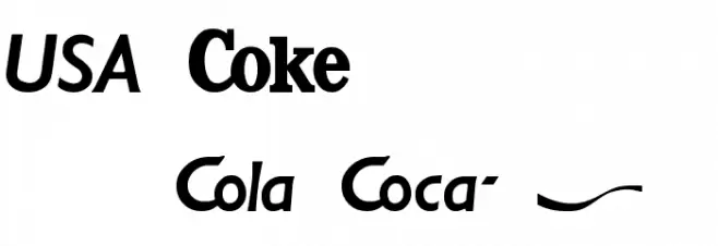 CocaCola Font LOWERCASE