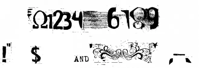 Cocaine Sans Font OTHER CHARS