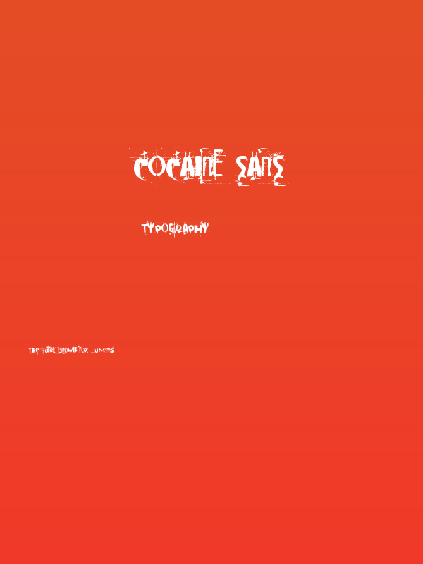 Cocaine Sans Poster