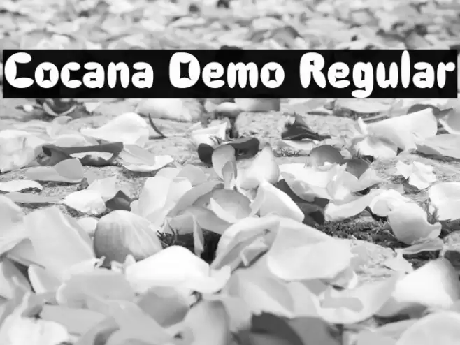 Cocana Demo Regular Font examples
