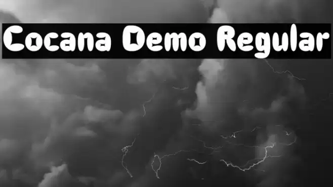 Cocana Demo Regular Font examples