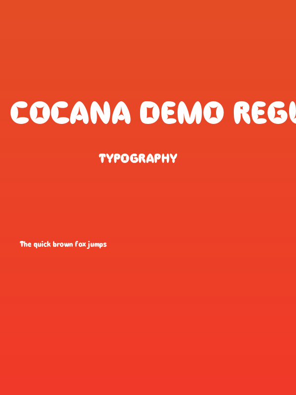 Cocana Demo Regular Poster