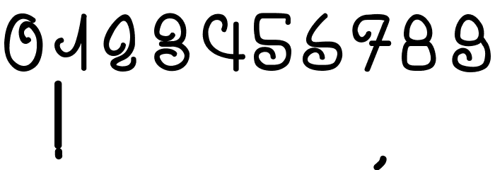 Coccinelle Font OTHER CHARS