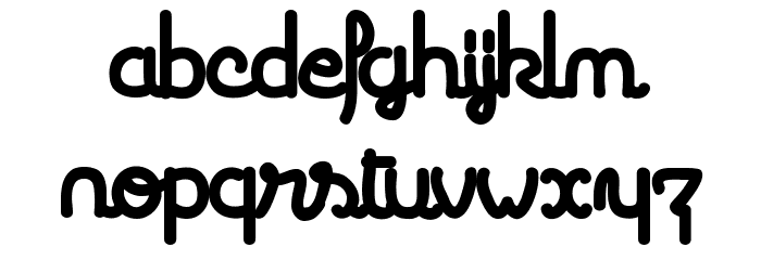 Coccinelle Font LOWERCASE