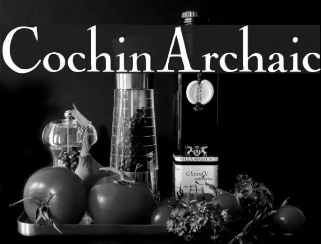 CochinArchaic Schriftart examples