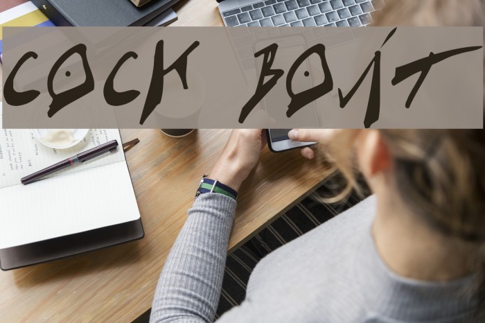Cock Boat Font examples