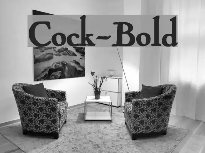Cock-Bold Font examples