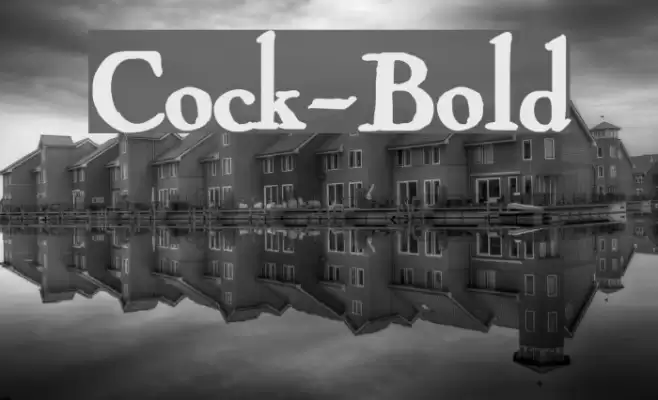 Cock-Bold Font examples
