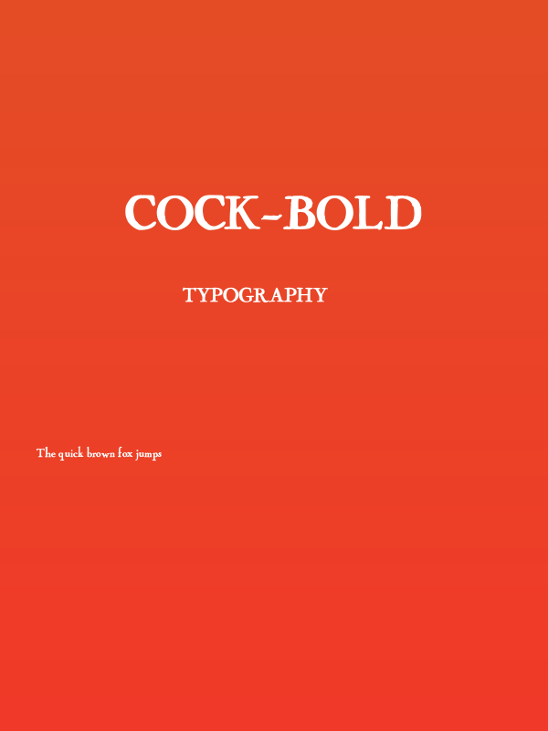 Cock-Bold Poster