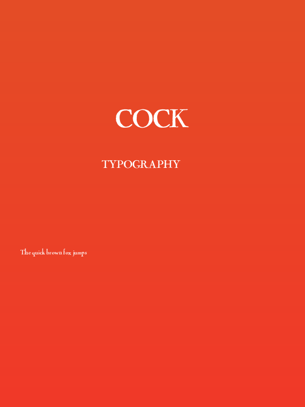 Cock Poster
