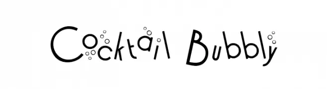 Cocktail Bubbly  font caratteri gratis