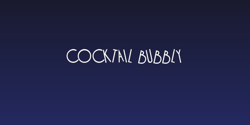 Cocktail Bubbly Social Header