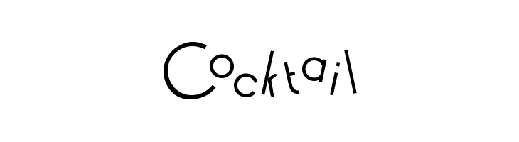 Cocktail Font