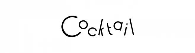 Cocktail  font caratteri gratis