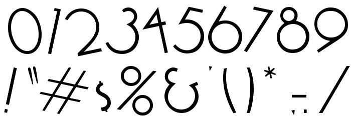 Cocktail Font OTHER CHARS