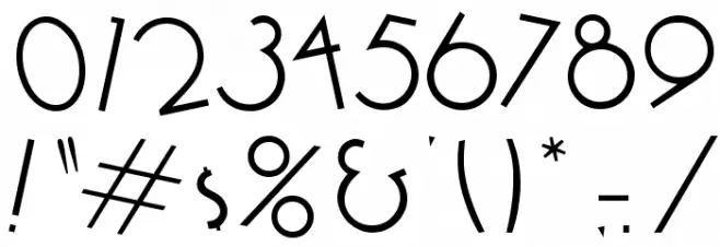 Cocktail Font OTHER CHARS