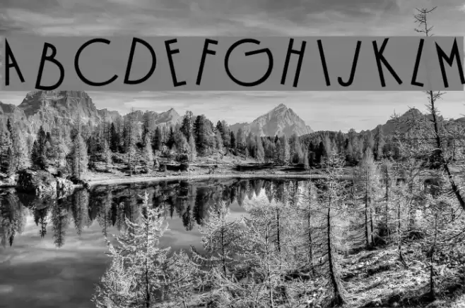 Cocktail Font examples