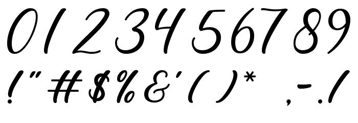 Cocktails Font OTHER CHARS
