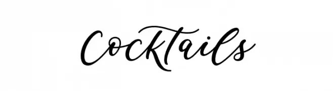 Cocktails  Frei Schriftart Herunterladen