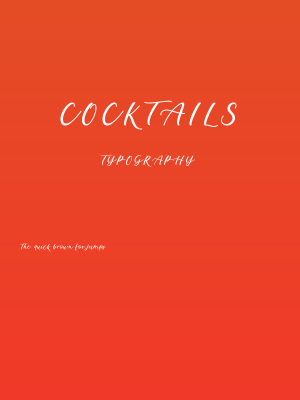 Cocktails Poster